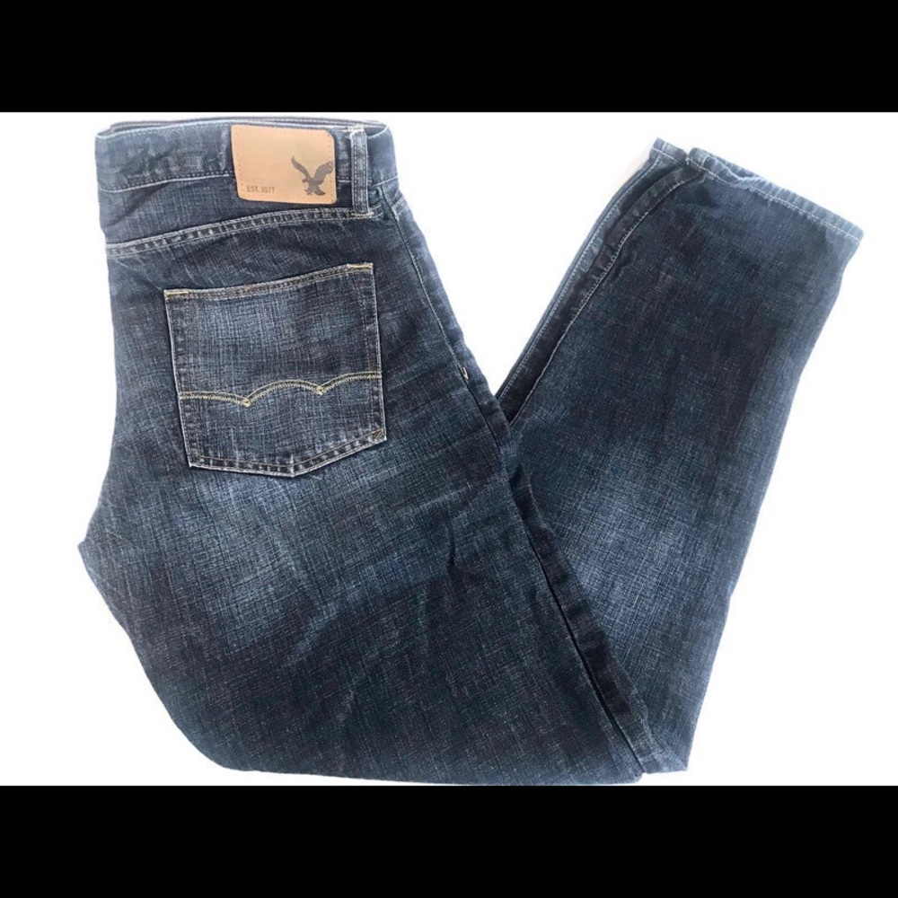 American Eagle Slim Straight 34x34 Dark Wash